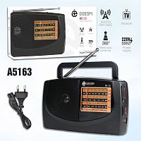 радиоприемник переносной mrm deespi re-20/308 (am/fm/sw1-2) проигрыватель, питание: 220в  фото