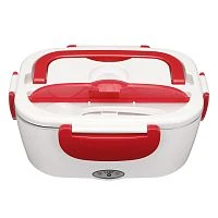 ланч-бокс с подогревом огонек og-hog02 красный, портативный, объем 1.5л   фото