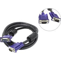 шнур vga - vga орбита ot-avw16 (ts-3021) длина 1,5м, с 2-мя вч фильтрами, в пакете  фото