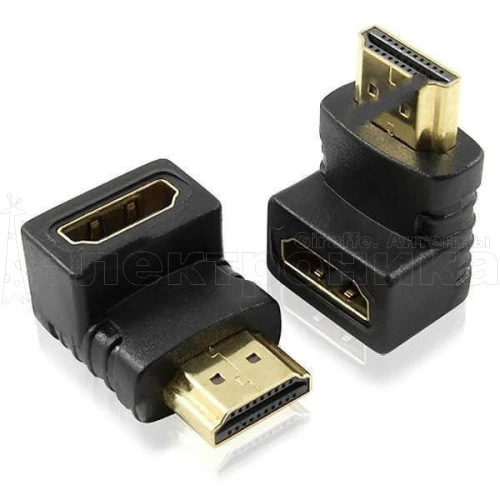 переходник видео  гнездо hdmi - штекер hdmi угловой орбита sh-160/20/2000  фото