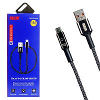 шнур usb - microusb mrm mr32m черный, длина 1 м, смарт отключение  фото