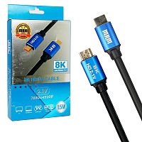 шнур hdmi mrm 1.5м hdmi-hdmi 8k  hd 2.1 силиконовый  фото