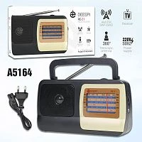радиоприемник переносной deespi re-21, am/fm-проигрыватель, питание аккумулятор/220в am/fm/sw1-2/tv  фото