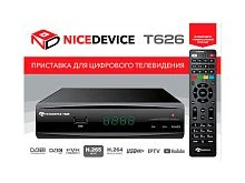 Цифровая приставка NiceDevice T626 эфирный DVB-T2/C тв приставка бесплатное тв тюнер медиаплеер от магазина Электроника GA