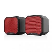 колонки для компьютера kisonli ks-02 цвет красный, проводные (usb 2.0), стерео  фото