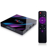 медиа-приставка h96 max rk3318 2gb/16gb android 9,0 медиаплеер smart tv iptv приставка 4k h.265  фото