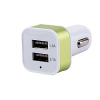 зу в прикуриватель на 2 гнезда usb орбита av-330 (2100ma, 5b)/10/250  фото