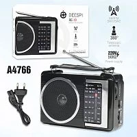 радиоприемник переносной deespi re-19, am/fm-проигрыватель, питание аккумулятор/220в  фото