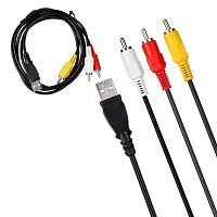 шнур usb 2.0 - 3rca  (h135)  длина 1,5м  фото